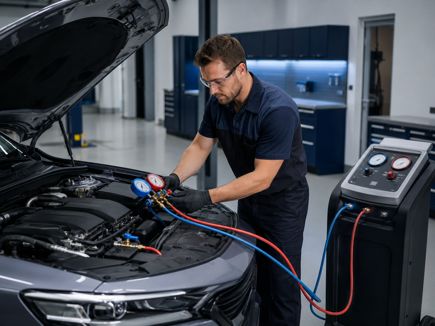 Manutenção do ar-condicionado automotivo